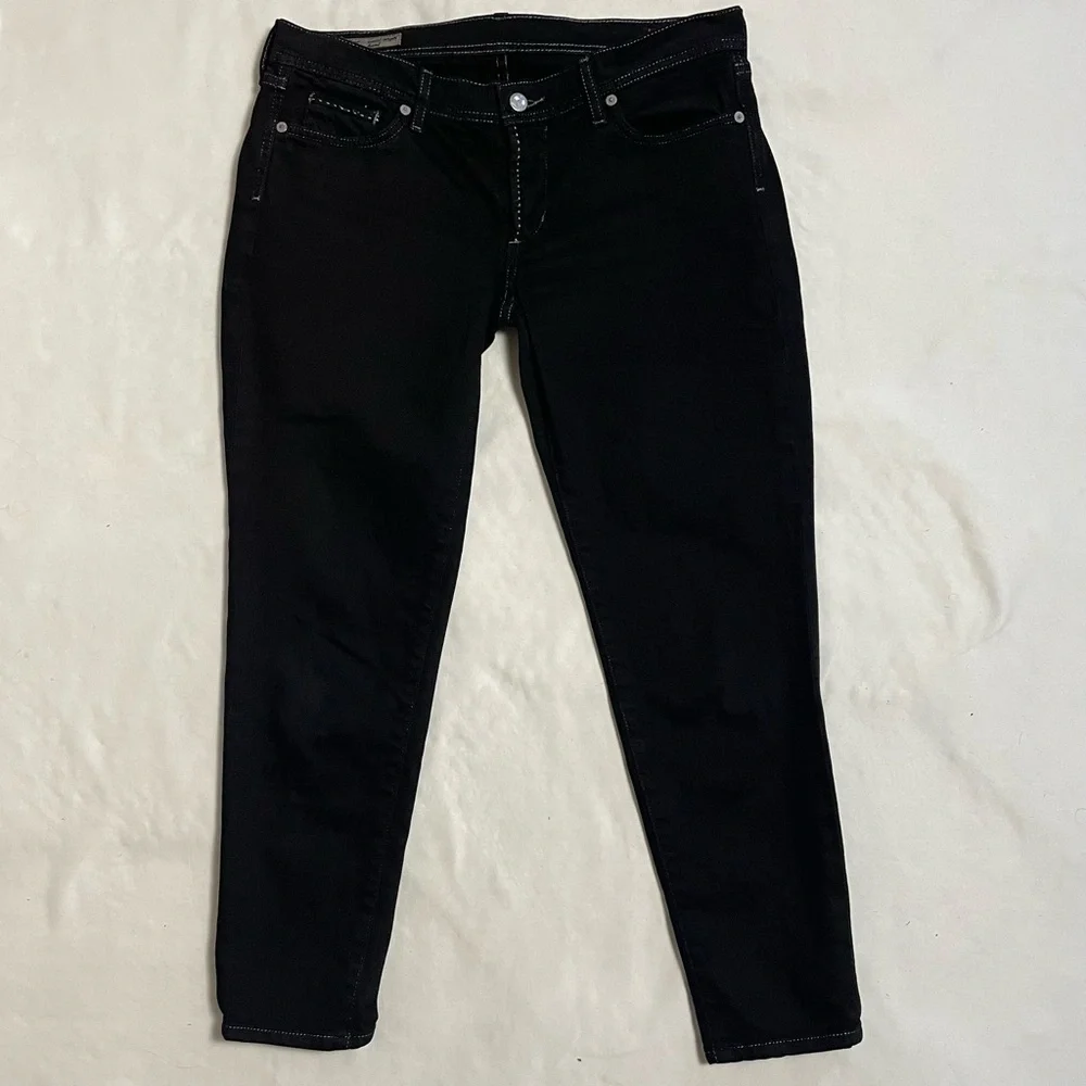Citizens Of Humanity by Jerome Dahan Black Ankle Length Stretch Jeans Size 30